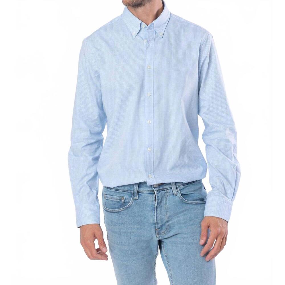 NEW RED LABEL BY PATROL JEANS dress long sleeve shirts in sky blue